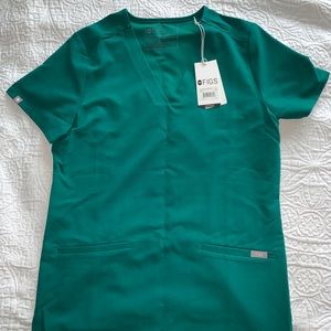 Figs scrubs in hunter green